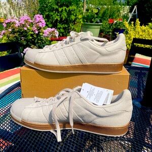 Adidas Originals [13] Superstar Cream Gold Sneakers - BB8117